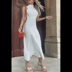 Zara Black Polka Dot Dress